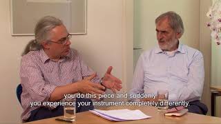 Helmut Lachenmann “Pression” with Lucas Fels subtitles [upl. by Eva]