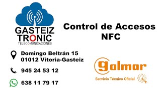 CONTROL de ACCESOS NFC  GOLMAR [upl. by Lewej]