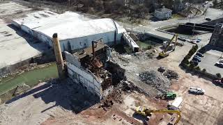 Drone flying Construction Site Canajoharie NY [upl. by Karon]