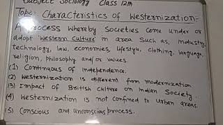 Characteristics of Westernization [upl. by Lopes]