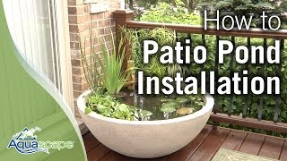 How To Create an Easy Container Water Feature with Aquascapes Patio Pond [upl. by Eila]