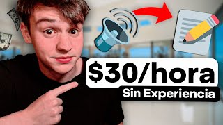 ✅Cómo GANAR DINERO Transcribiendo Audios en Español 2000Mes [upl. by Eirruc]