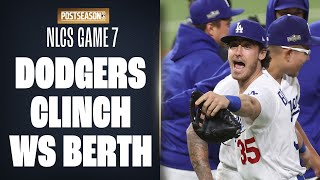 Final Out of NLCS Game 7 Dodgers clinch World Series berth [upl. by Ponton]