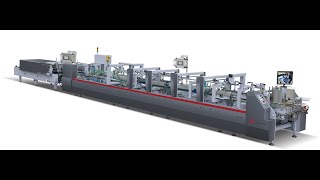 airline food packaging box six corner box high speed amp auto folding gluing machine [upl. by Marela769]