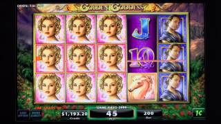 Golden Goddess® Video Slots by IGT With Fever Games Bonus  Illinois Game Play Video [upl. by Ellirpa]