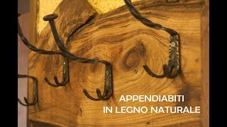 Appendiabiti in legno naturale DIYFai da te [upl. by Ikcir458]