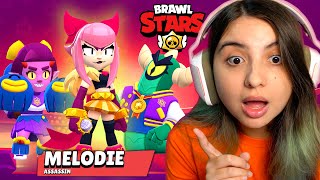 Testei a Nova Brawler Melodie e Novas Skins no Brawl Stars 😍 [upl. by Konstantin]