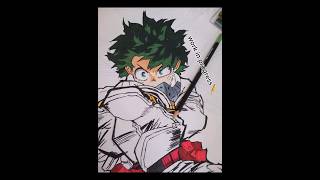 Dessin en cours dessin deku mha myheroacademia [upl. by Smukler388]