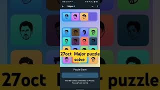 Major puzzle solve 27octmajor [upl. by Brunk]