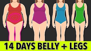 2 Weeks Belly Fat  Leg Fat Workout Target and Reduce [upl. by Ansel]