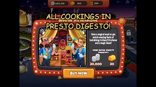 All Cookings in Presto Digesto Cooking Dash [upl. by Assin89]