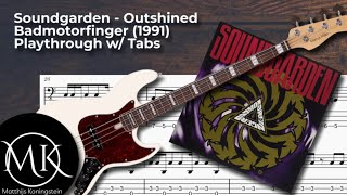 Soundgarden  Outshined Bass Cover Lesson w Tabs [upl. by Gnem]