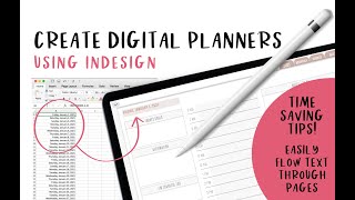 How to create a digital planner  SAVE TIME [upl. by Schaffel]