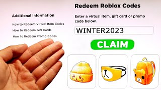 5 NEW Roblox PROMO CODES 2023 All FREE ROBUX Items in FEBRUARY  EVENT  All Free Items on Roblox [upl. by Drummond]