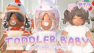 cute BERRY AVENUE CODES TODDLER BABY OUTFIT PT7 BLOXBURG CODES amp BROOKHAVEN RP roblox roleplay [upl. by Jannel259]