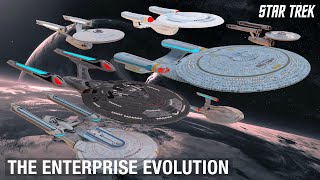 Star Trek The Evolution of the USS Enterprise [upl. by Winne]