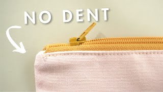 Easy Zippered Pouch with Lining BeginnerFriendly Tutorial [upl. by Nosittam]