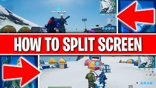 How to SPLIT SCREEN in Fortnite  Tutorial PS4XBOX [upl. by Mylander]