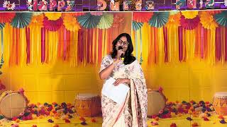 UK Prabashi Hounslow Durga Puja 2024 Saptomi  Performance by Monami  Tomari Chalar Pathe [upl. by Johppah307]