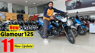 Hero Glamour 125 bs6 New Model 2024 Launch Price Mileage All Features Full Review [upl. by Saleme]