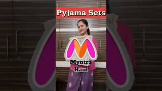 Myntra Haul  Pyjama Sets from Myntra  youtubeshorts trending shorts myntra pyjamas haul [upl. by Ahsenauj]