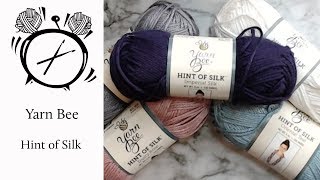 Review Yarn Bee  Hint of Silk [upl. by Christiano]