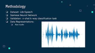 Speaker Recognition through One Shot Learning and Siamese Networks [upl. by Moina]