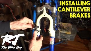 Converting Bike From V Brakes To Cantilever Brakes [upl. by Ynner24]