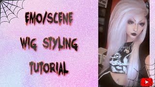 EmoScene Wig Styling tutorial How to Get Huge Hair [upl. by Ahseal]