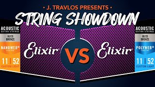 Guitar String Showdown Elixir Nanoweb 8020 vs Elixir Polyweb 8020 Acoustic Guitar Strings [upl. by Cyprio]