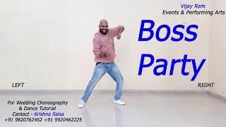 Boss Party  Megastar Chiranjeevi Urvashi Rautela  Krishna Salsa Choreography  Sangeet Dance [upl. by Nolyag]