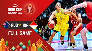 Australia 🇦🇺  Indonesia 🇮🇩  Basketball Full Game  FIBAASIACUP 2022 [upl. by Laitselec]