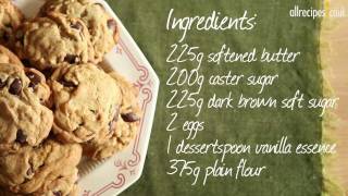 How to make chocolate chip cookies video  Allrecipescouk [upl. by Nyleve78]