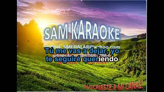 Tu Me Vas a Dejar LOS IRACUNDOS Karaoke [upl. by Hessney]