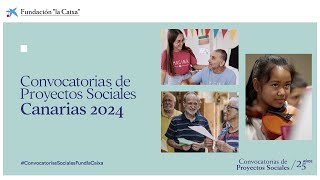 Convocatorias de Proyectos Sociales – Gran Canaria 2024 [upl. by Ydniahs]