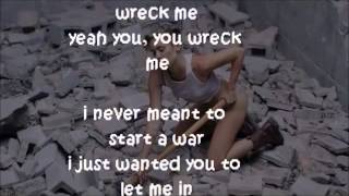 Wrecking Ball  Miley Cyrus Lyrics amp Music Video [upl. by Ahsekyw]