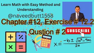 Math 9th Chapter  12 Exercise  122 Question  2 [upl. by Id315]