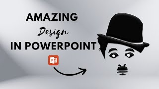 How to Create Charlie Chaplins Face in PowerPoint charliechaplin design powerpoint chaplain [upl. by Nelleyram]