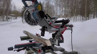 Bosch Professional GCM 8 SJL mitre saw unboxing amp testing 2822021 [upl. by Toogood]