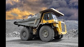 Heavy Haulers in the oil sands  Biggest Trucks In The World [upl. by Ronda]