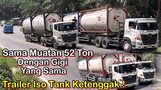 Trailer Iso Tank Ketenggak Muatan sama 52 Ton [upl. by Haliek]