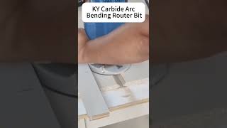 KY Carbide Arc Bending Router Bit for Wooden Door Cabinet [upl. by Aisatsanna497]