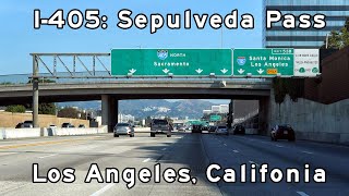 Interstate 405  Sepulveda Pass Los Angeles California  May 2023 [upl. by Dino452]