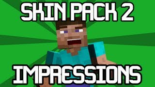 Minecraft Xbox 360  Skin Pack 2 First Impressions  Overview  The BEST Skin Ever [upl. by Tomi]