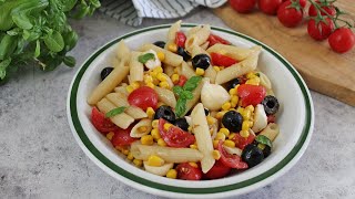 PASTA FREDDA SUPER COLORATA il piatto freddo che prepari in pochi minuti La cucina di Rita [upl. by Aninaig]