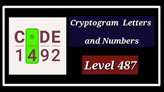 Cryptogram Level 487 Solution Walkthrough [upl. by Vincenta]