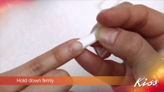 KISS Nail Design Tutorial Dip Powder Nails [upl. by Sitnerp]