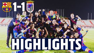 HIGHLIGHTS  Barça B defeat CD Badajoz on pens to reach playoff final [upl. by Adair148]