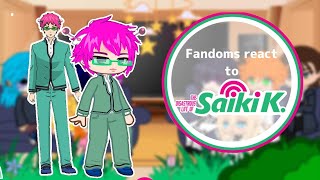 Fandoms react to Saiki k 38 The Disastrous Life Of Saiki K [upl. by Adnorrahs]