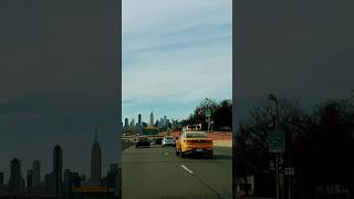 Yellow cab driving to Manhattan [upl. by Fortunia]